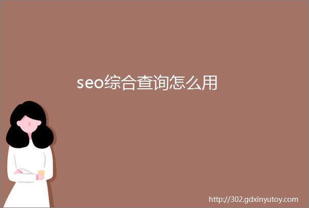 seo综合查询怎么用